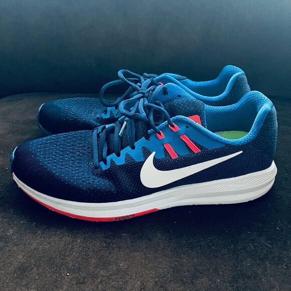 Mens Nike Air Zoom Structure 20 Size 10.5 44.5 (Binary Blue/ White Hyper Cobalt) - Picture 4 of 13